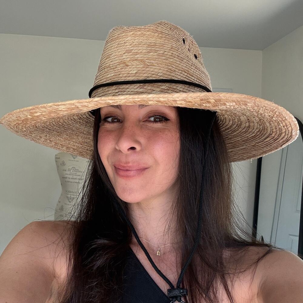 Solfish Straw Wide 4.5" Brim Sun Beach Hat Unisex